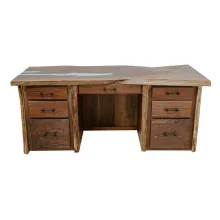 Pearl Slab Walnut Desk